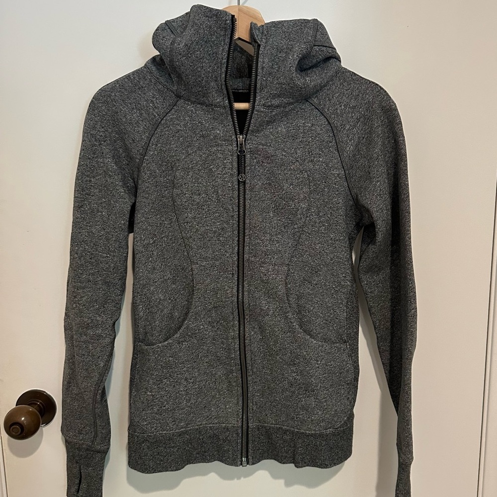 Lululemon heather gray scuba hoodie